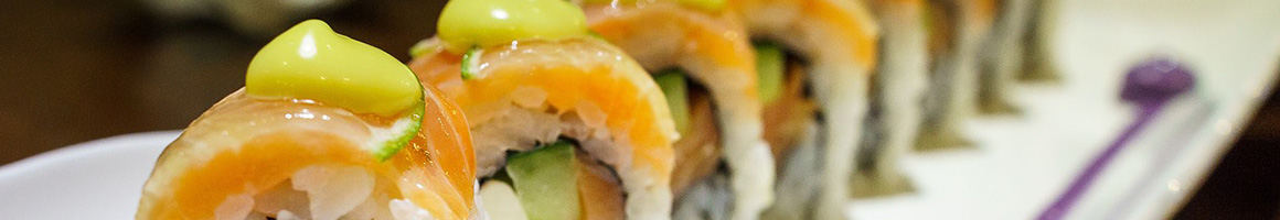 Eating Japanese Sushi at Kasai Japanese Restaurant restaurant in Uniontown, OH.